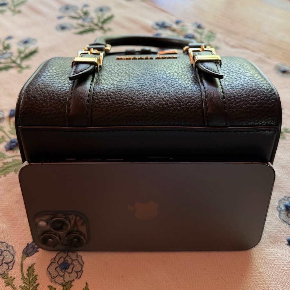 MICHAEL KORS Black Leather Mini Satchel - Picture 12 of 12